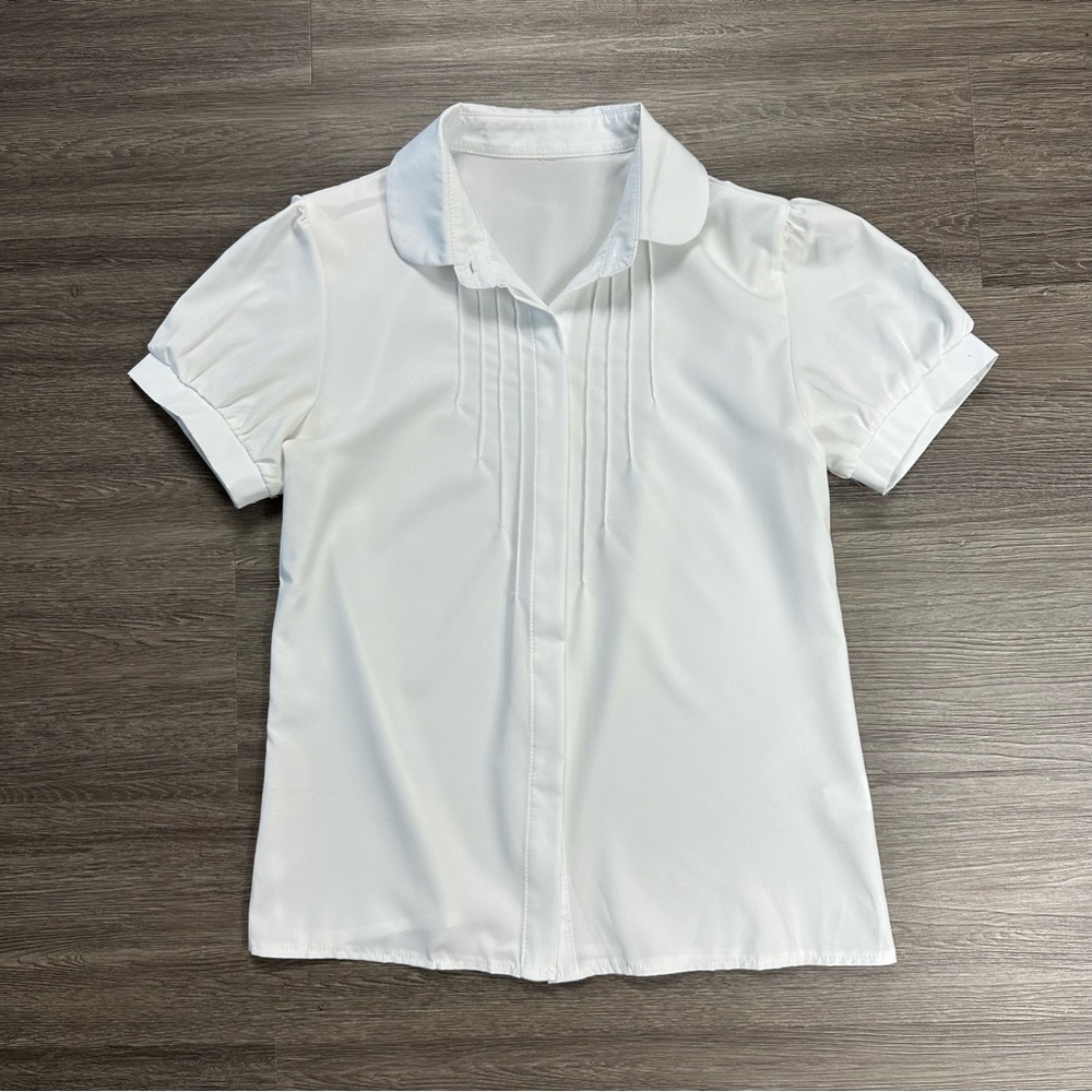 Final Sale: Women’s White Button Down Collar Top